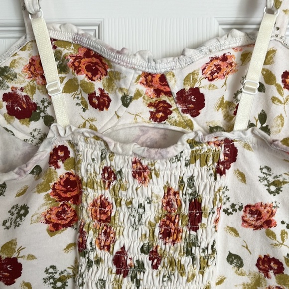 $20/2 MUDD crop top corset floral y2k spaghetti stripes adjustable padded - Picture 4 of 9